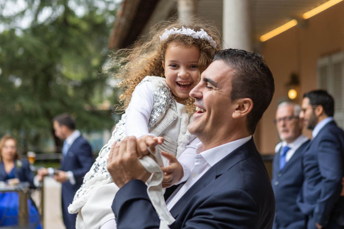 Pedro con su hija Kiara